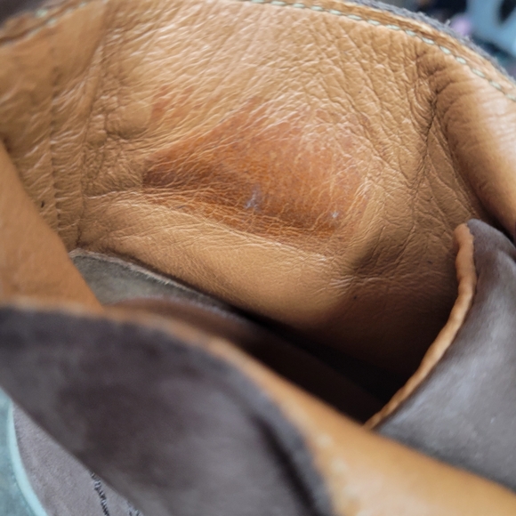 NWOT Italia 1041 Kiki Mid Brown Distressed Leather Boots 37 - Picture 10 of 11